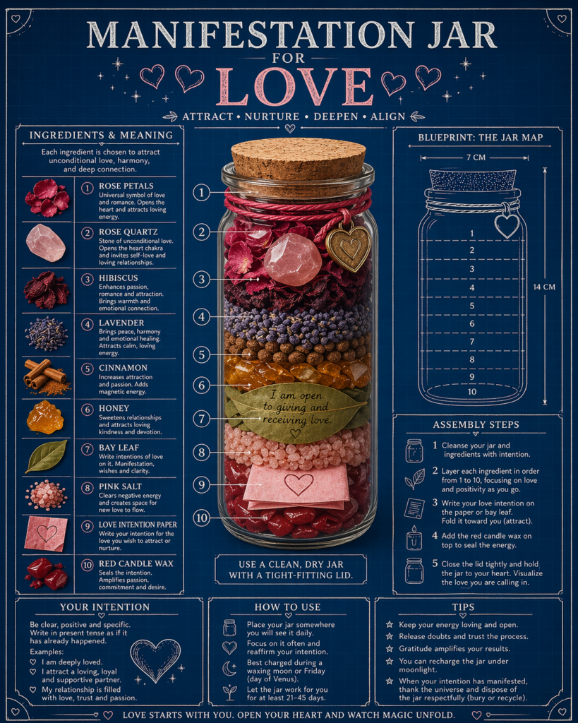 💖 How to Make a Love Manifestation Jar (Step-by-Step)