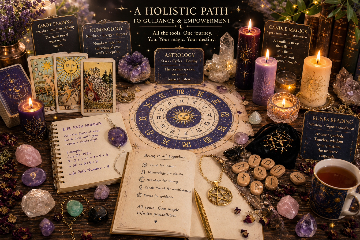 Tarot Card vs Runes Reading vs Astrology vs Candle Magick vs Numerology. When to use what?