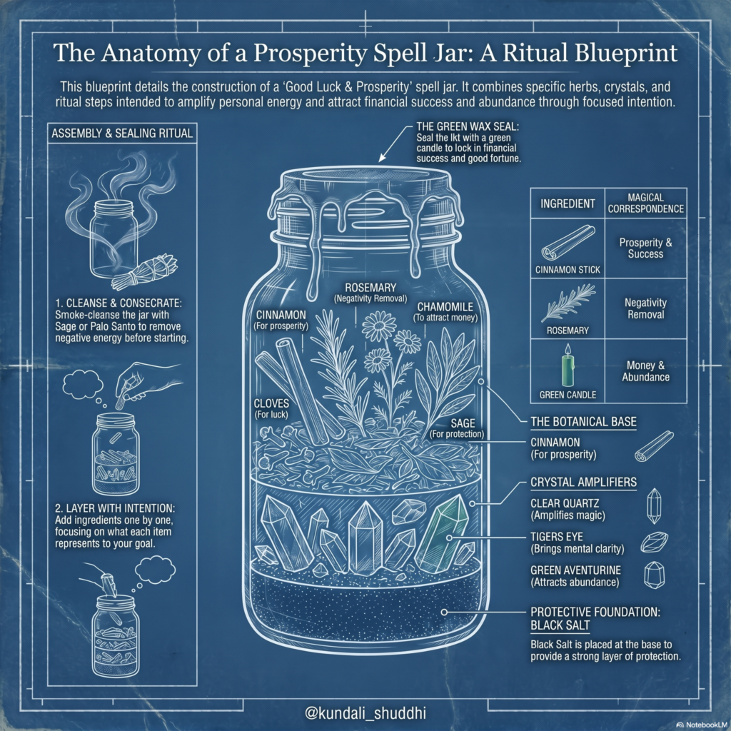 How to make a simple spell jar for luck?