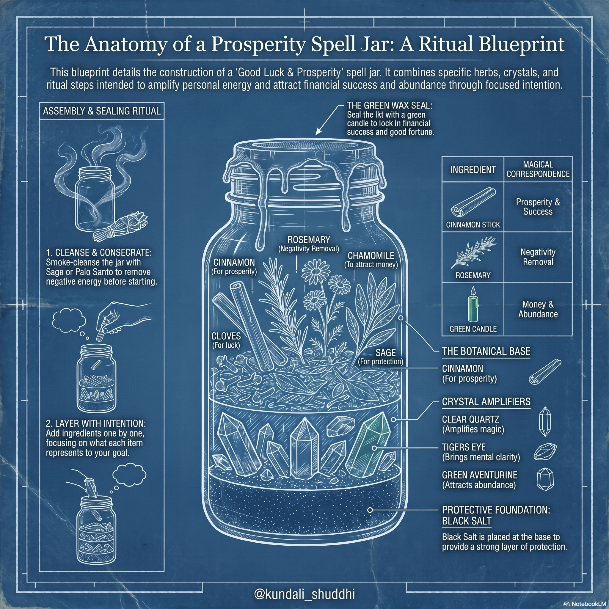 How to make a simple spell jar for luck?